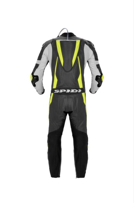 Costum combinezon piele moto 58 / Casca Scorpion R1 XL