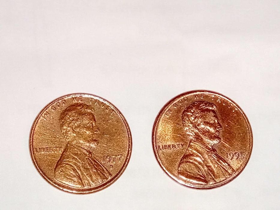 1 cent два броя различни години