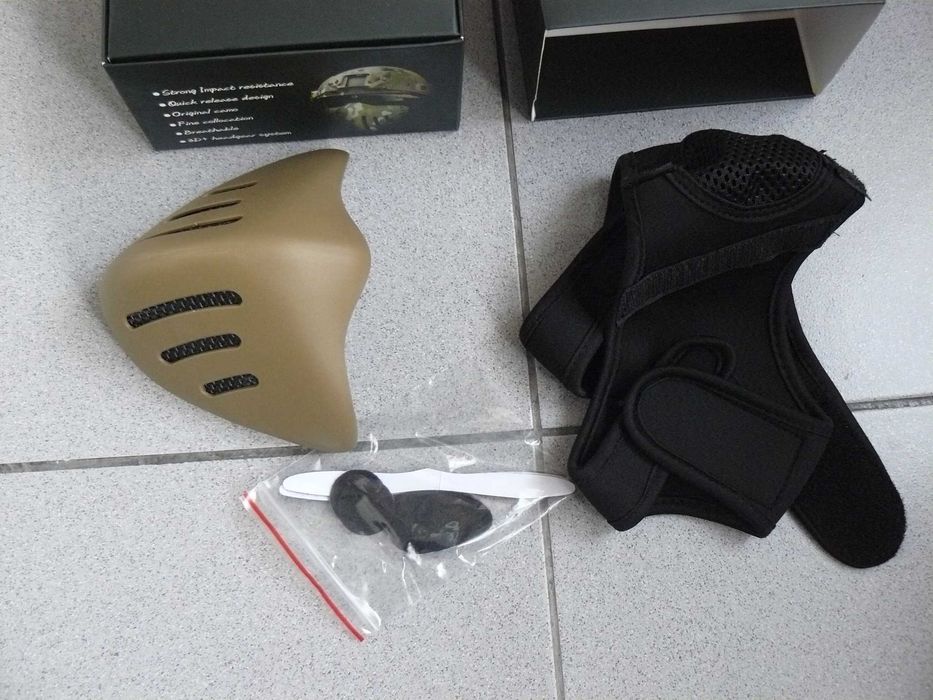 Masca Protectie Airsoft GLORY KNIGHT GH Half Face Mask Culoare Tan