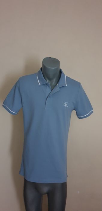 Calvin Klein Jeans  Stretch Cotton Slim / M  ОРИГИНАЛ! Мъжка Тениска!