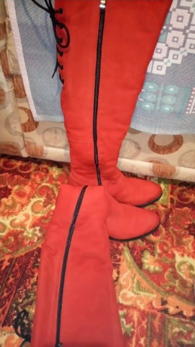 Сапоги. Натуральная замша