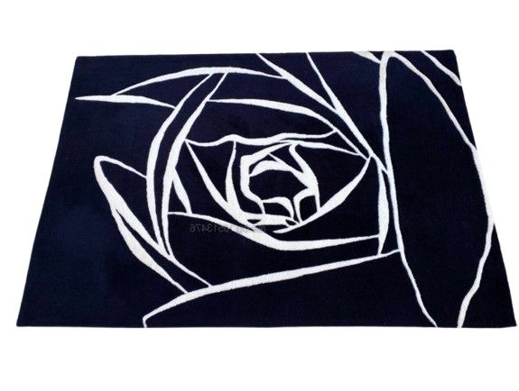 РАЗПРОДАЖБА - 40€. Модерен Абстрактен Килим HAMPTON - Цветя - Роза