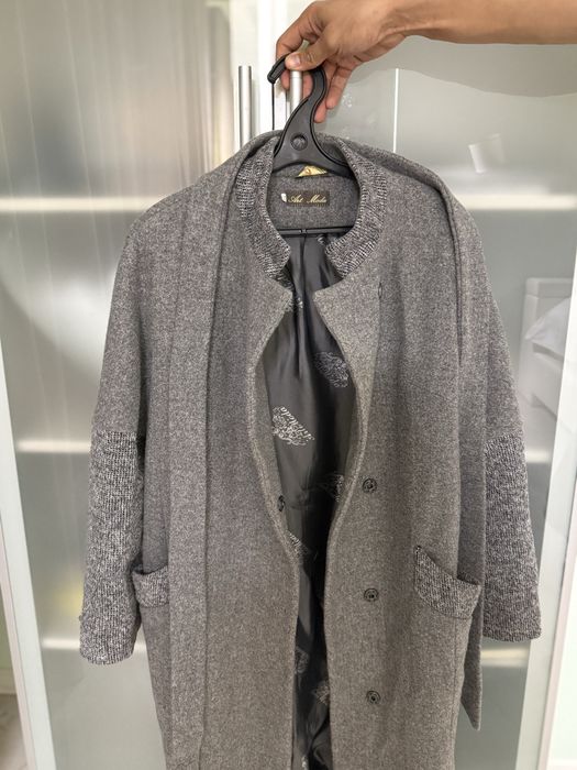 Пальто серое женское