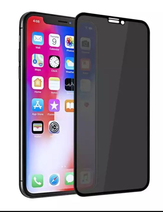 Folie sticla mata / privacy iphone x xs xr xs 11 pro max 12 13 14 husa