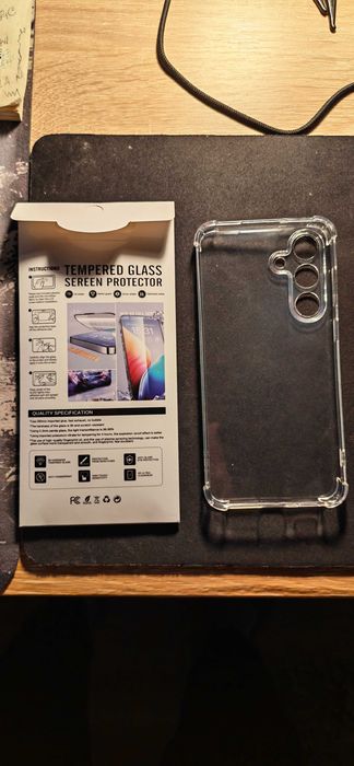 Husa transparenta Samsung s25 FE +una folie sticla