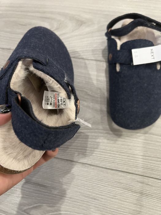 Papuci copii NEXT 32 îmblăniți noi