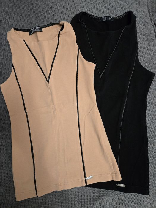 Alessa Топ с кожени ленти