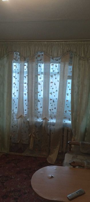 Портьера и тюль на большое окно