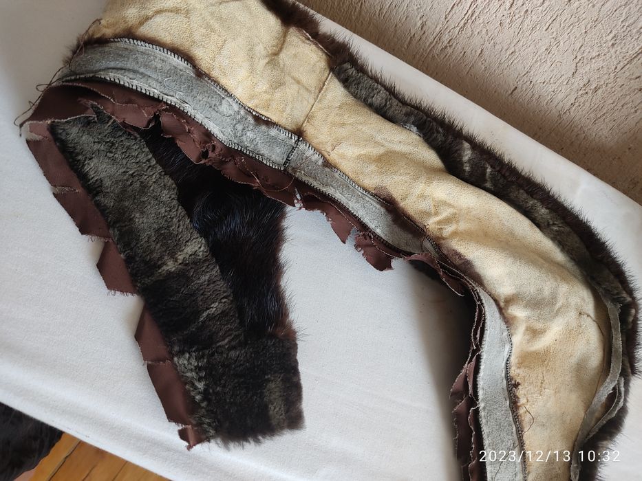 Воротник из норки