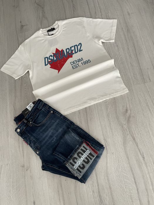 Tricou si Blugi Bărbătești DSQ2