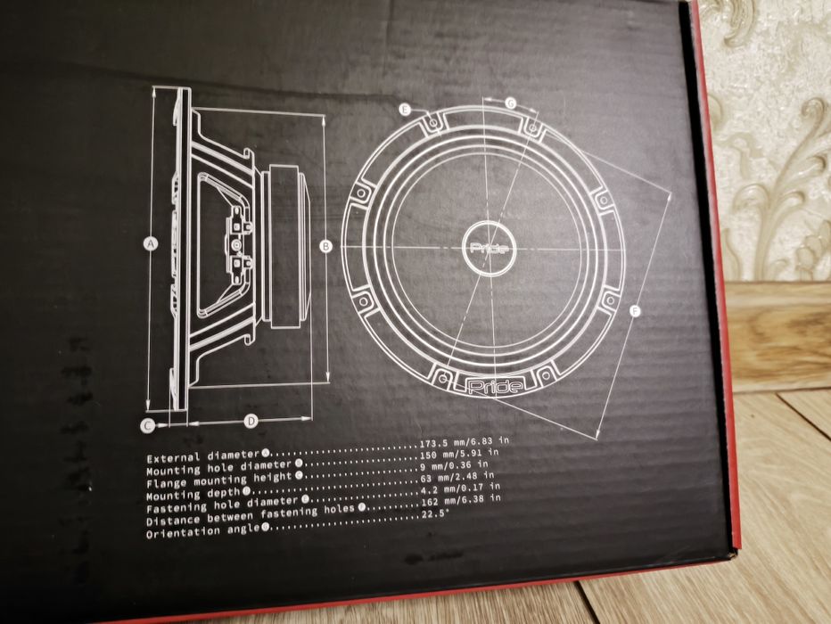 Колонки (Динамики) Pride RUBY AIR 6.5 v2 Новые.
