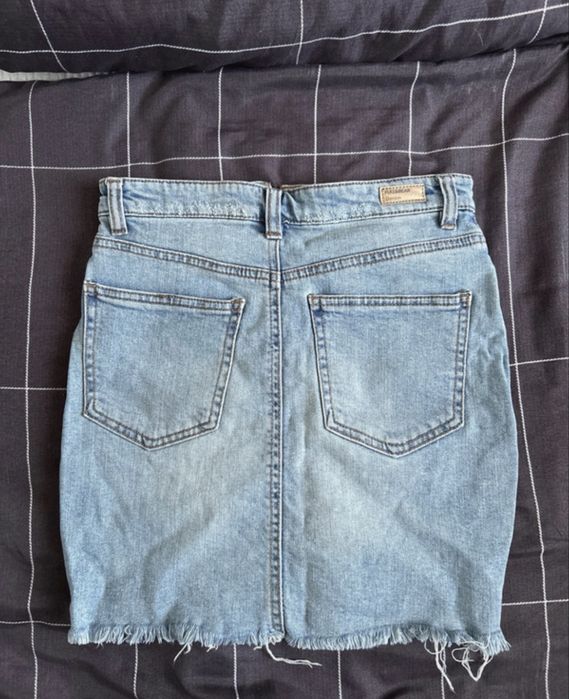Pull&Bear fusta scurta denim marime S