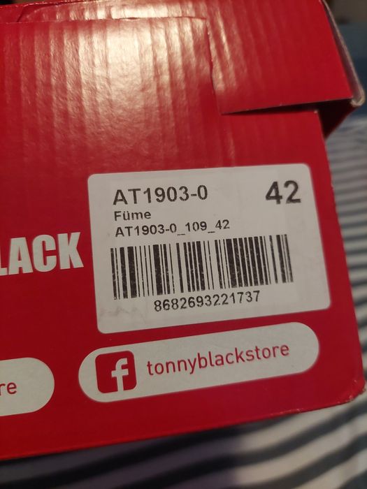 Adidașii Bărbați Nr 42 Tonny Black Noi La Cutie