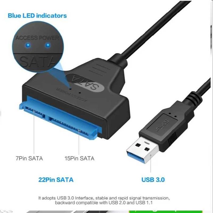 Кабель SATA USB 3.0 для 2,5 дюймового внешнего жесткого диска