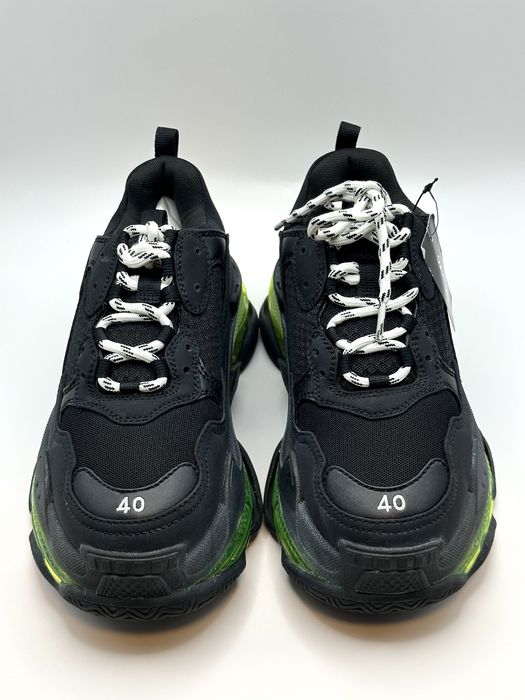 Balenciaga Triple S Black/Green Sneakers