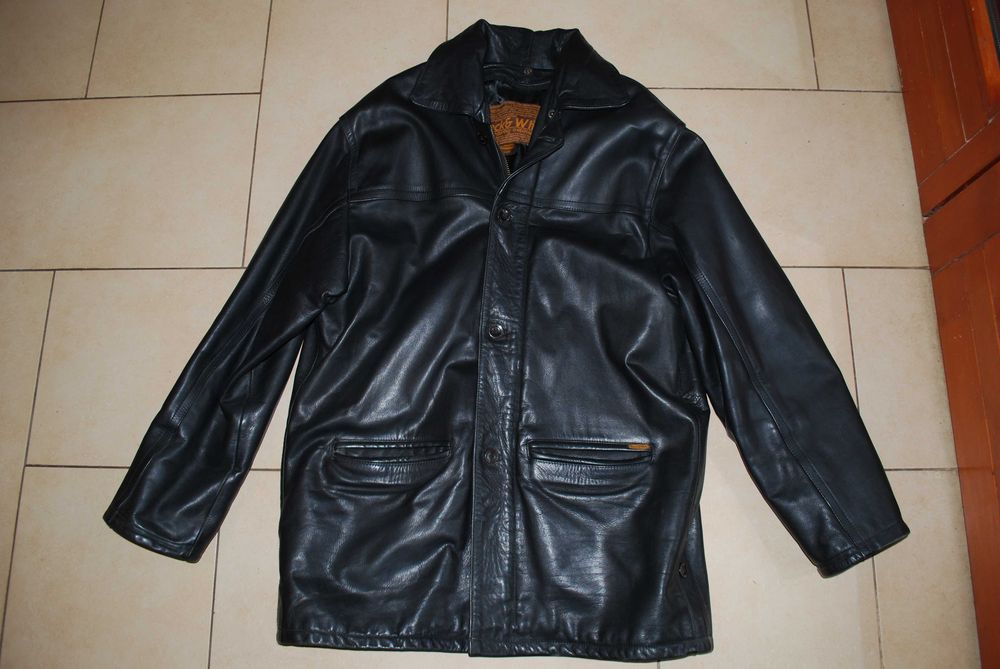 Haina piele Black&White, marime mare 56-58 (XL)