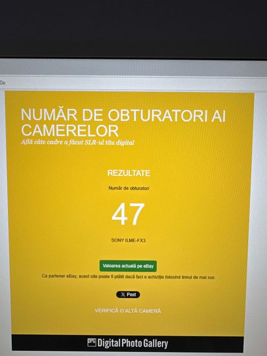 Camera SONY Fx3 -Factura si Garantie 2 ani.