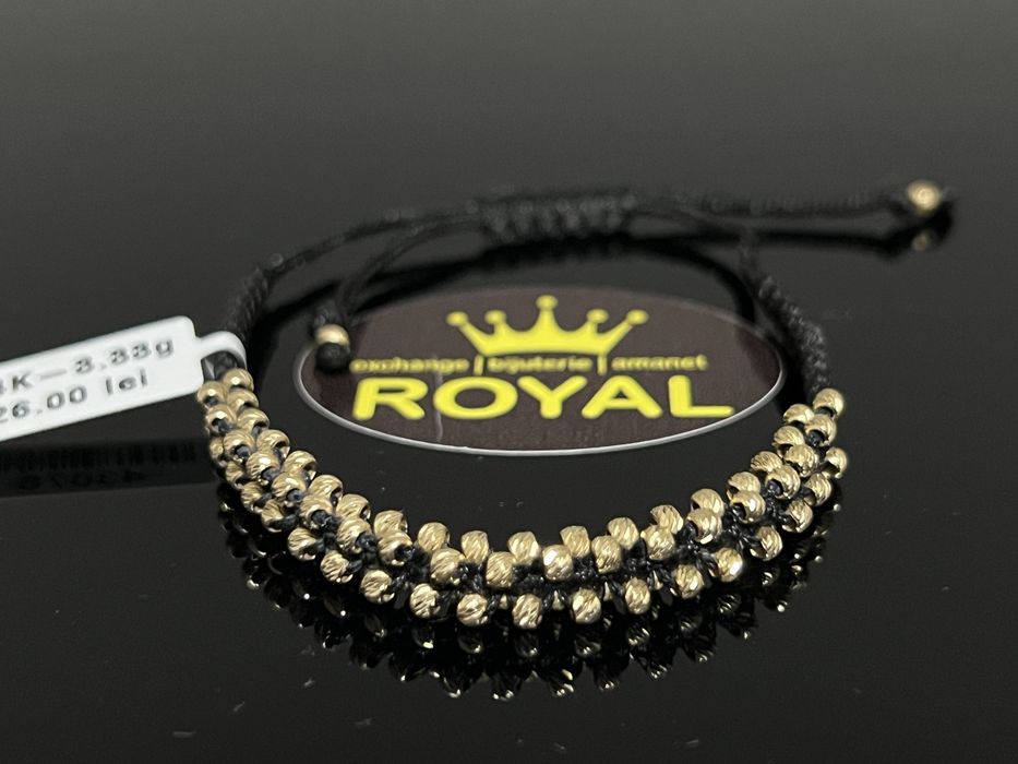 Bijuteria Royal CB : Bratara cu snur aur 14k 3,33gr