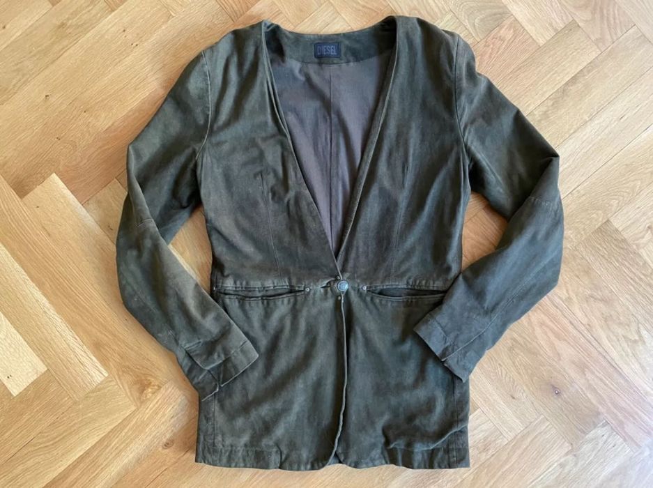 Diesel кожено яко тип сако S размер