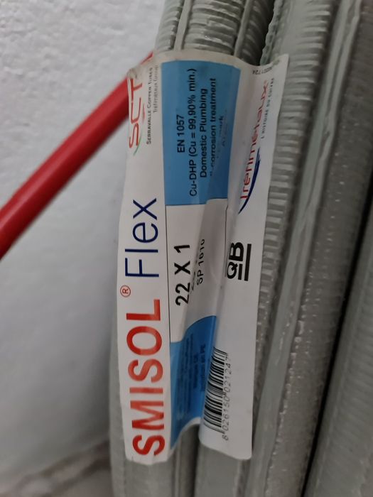 SCT Teava cupru izolata Smisol Flex pentru incalzire