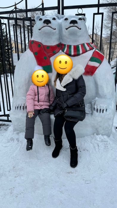 Пуховик почти новый