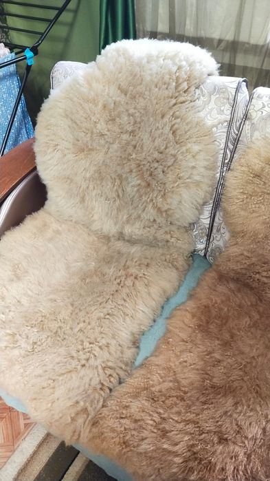 Чехлы Лама натуральная кожа мех в  автомобиль