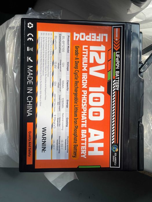 Baterie Premium LiFePO4 100Ah 12V,Celule EVE LF 100ah