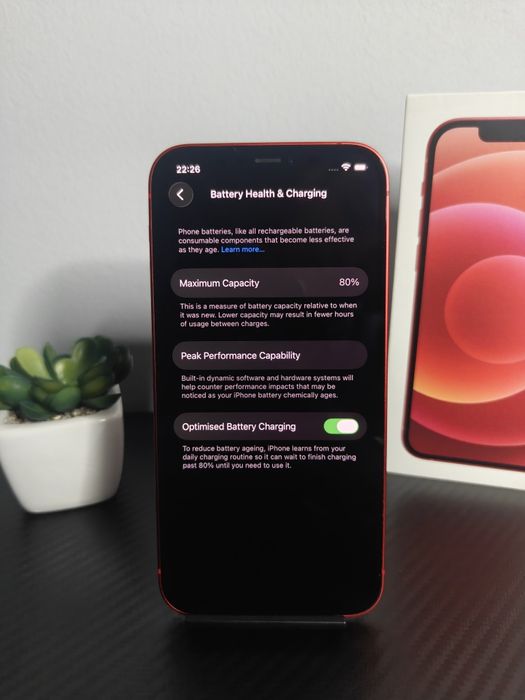 iPhone 12, 64GB RED • Ca Nou! • Complet Funcțional!