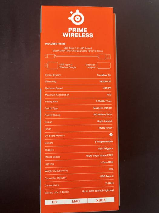 Mouse Steelseries Prime Wireless