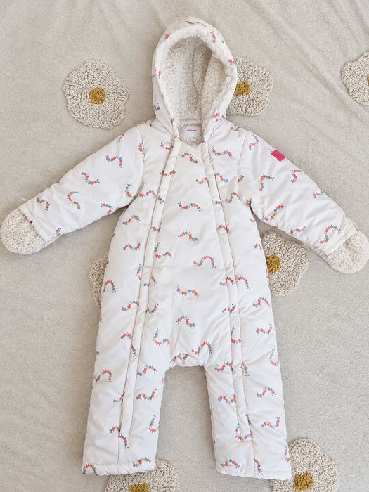 Costum de Iarna pentru bebelus  - Catimini 80 cm călduros și impermeabil