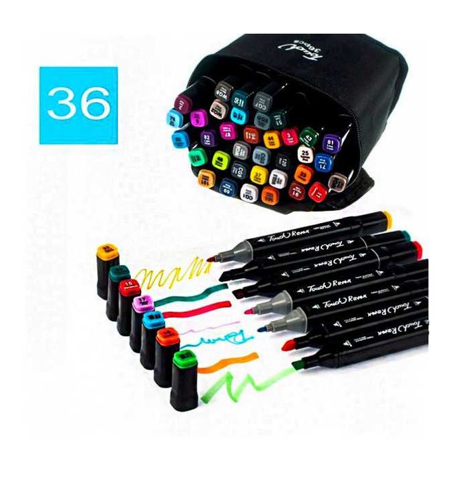 Комплект маркери за рисуване, двустранни, 36бр., 48бр., 60бр, 100бр.