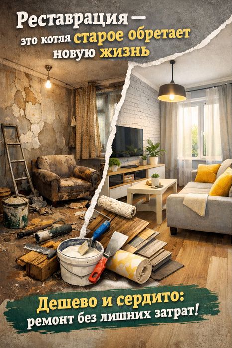 Ремонт при минимальном бюджете.Это возможно!