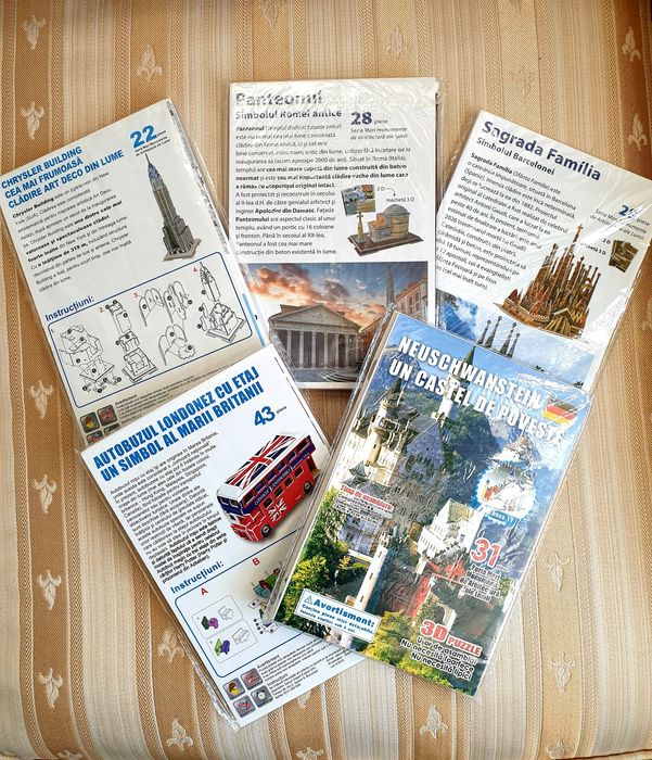 Puzzle 3D diferite modele