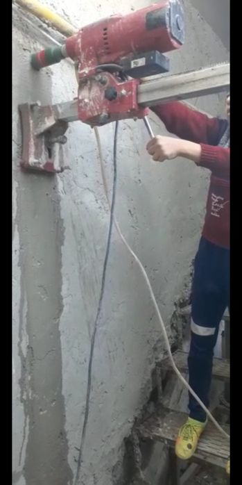 Алмазное сверление  бурение , сверление отверстии в граните , мрамор