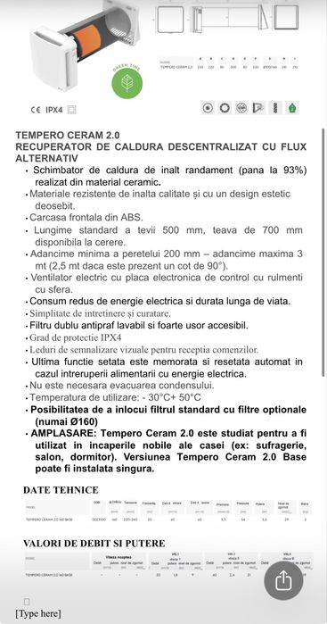 Recuperator Caldura