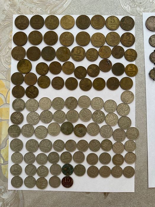 Монеты 350шт  коллекционных