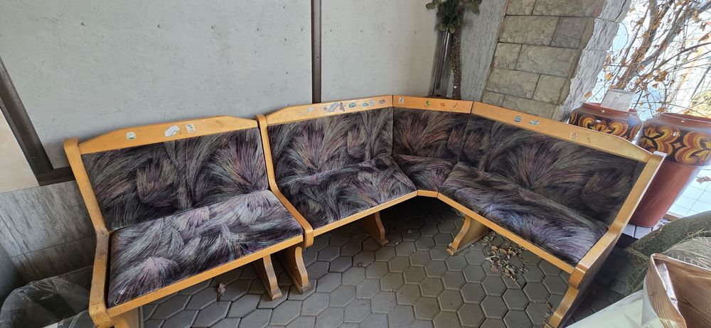 Кухонный уголок серый