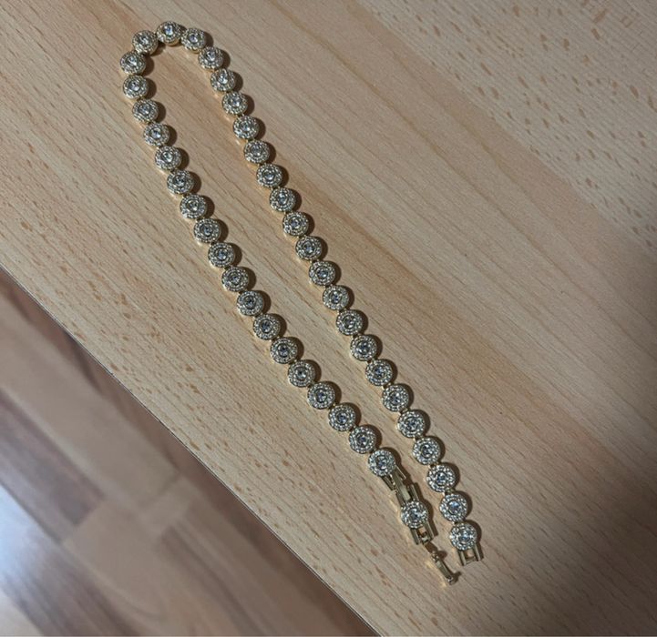 Lantisor/Colier Swarovski Tennis Angelic Nou