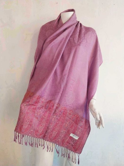 Индийски шалове PASHMINA, Дълги широки шалове с ресни