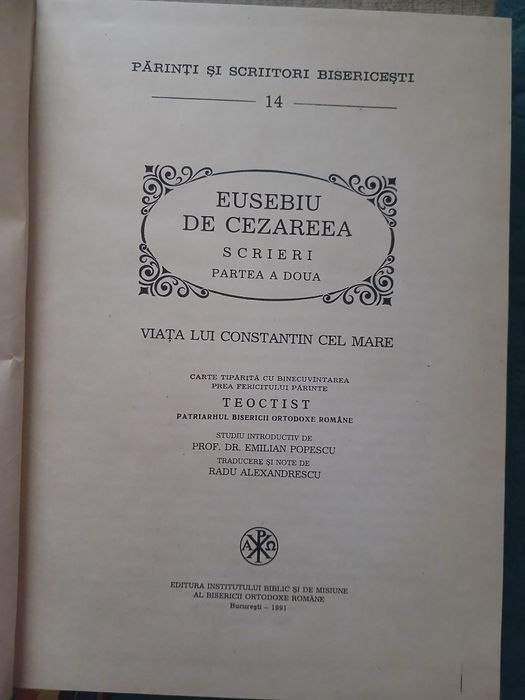 Vand carti Bisericesti de colectie