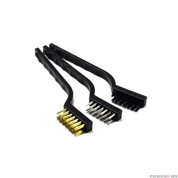 Set accesorii, perii pentru curatare auto, 15 piese, Satra