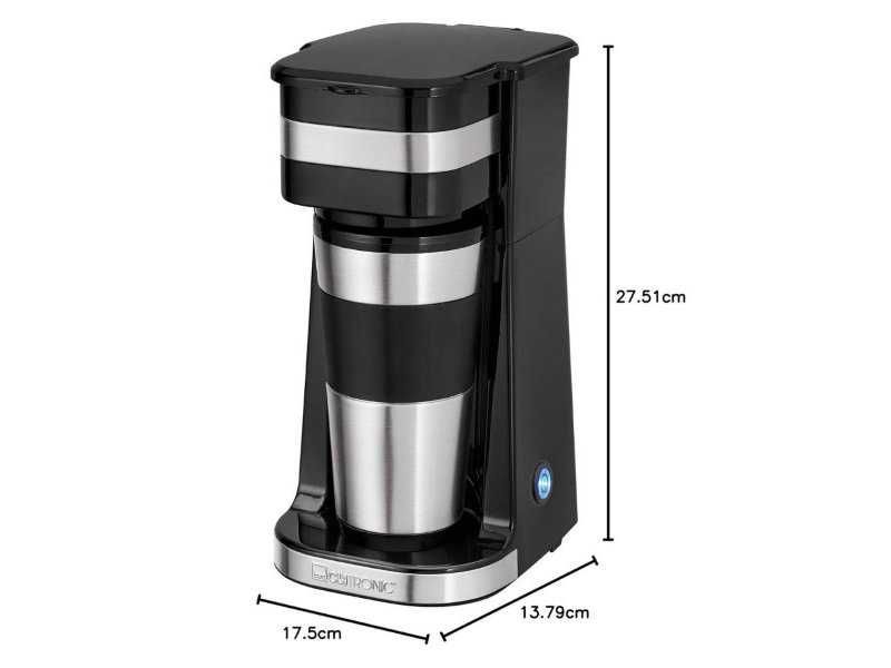 Кафе Машина с Термо Чаша Clatronic KA 3733, 400 мл, 750 W