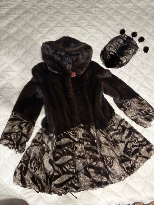 Продается норковая шуба с норковой шапкой в комплекте (ОАЭ)
