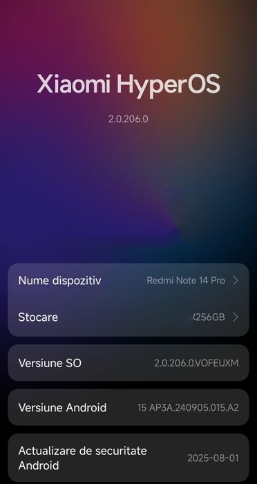 Xiaomi Redmi Note 14 Pro – stare impecabilă, ca nou