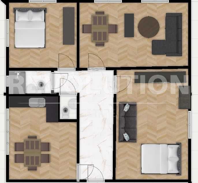 Тристаен апартамент в ж.к. Лагера