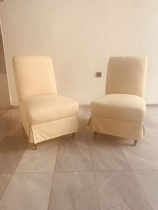 Комплект винтидж салонни столове – 2 броя, викториански стил