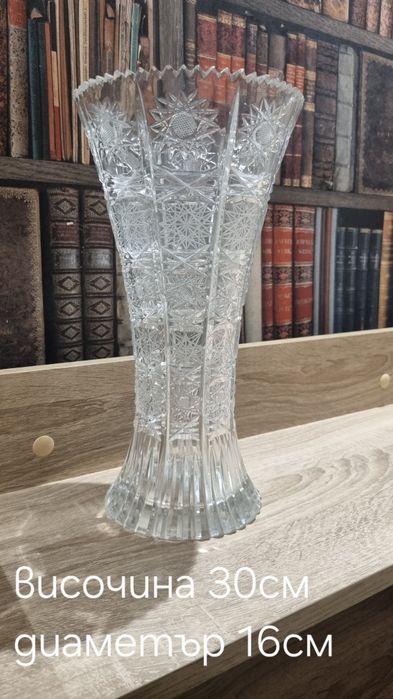 Кристална ваза Чехия