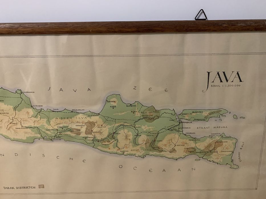Стара карта на о.Ява / Индонезия