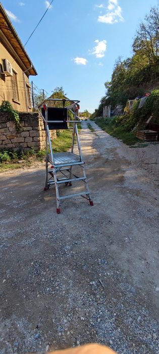 Разтегателна стълба с платформа  Faraone PLS3, Алуминий