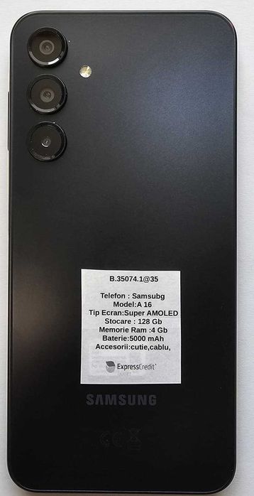 Samsung A16 4/128Gb (AG35 Vaslui B.35074) Garantie 2 Ani!